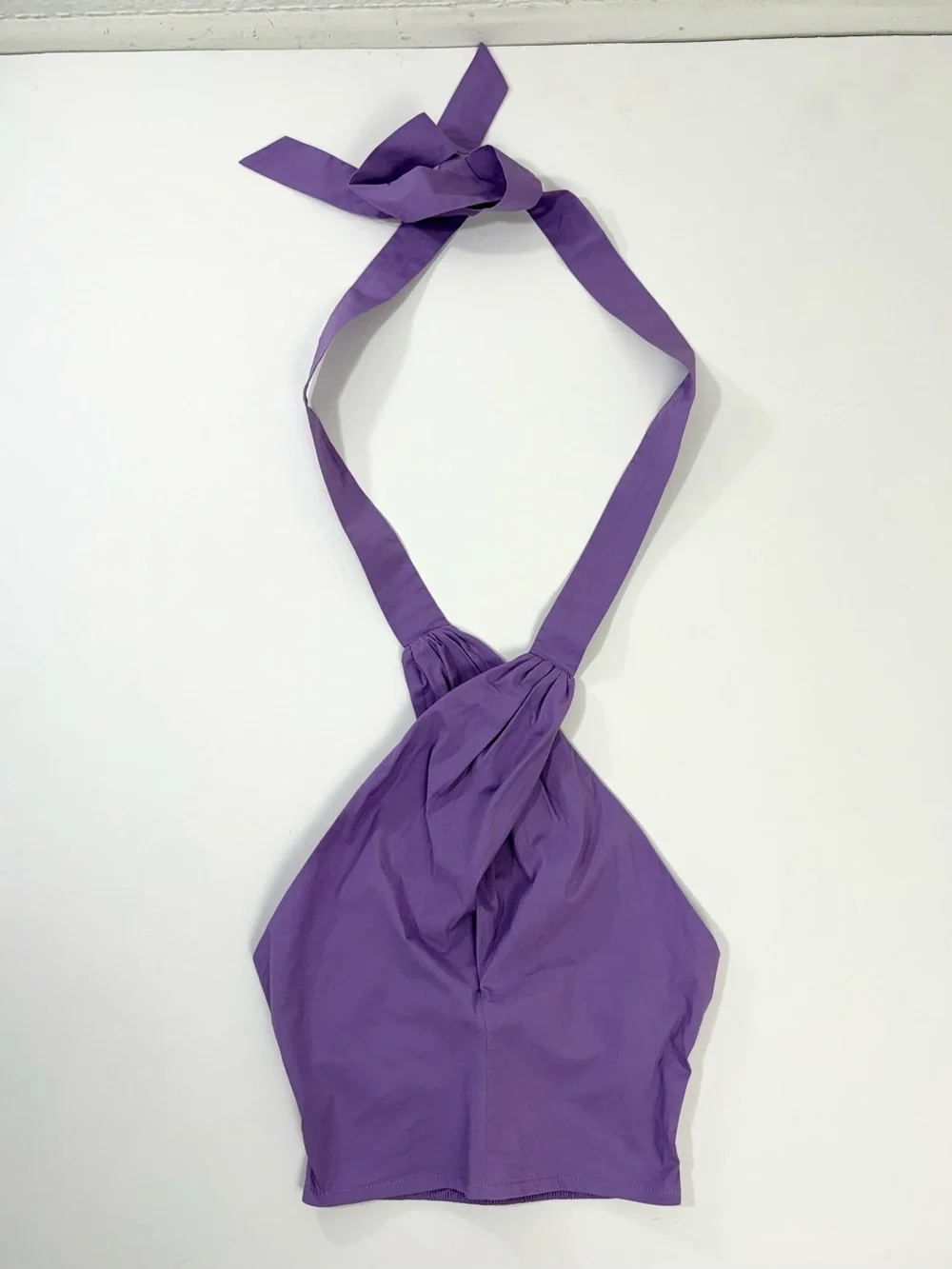 STAUD Kai Amethyst/Purple Crossover Tie Halter Top Sz XS - Picture 2 of 11